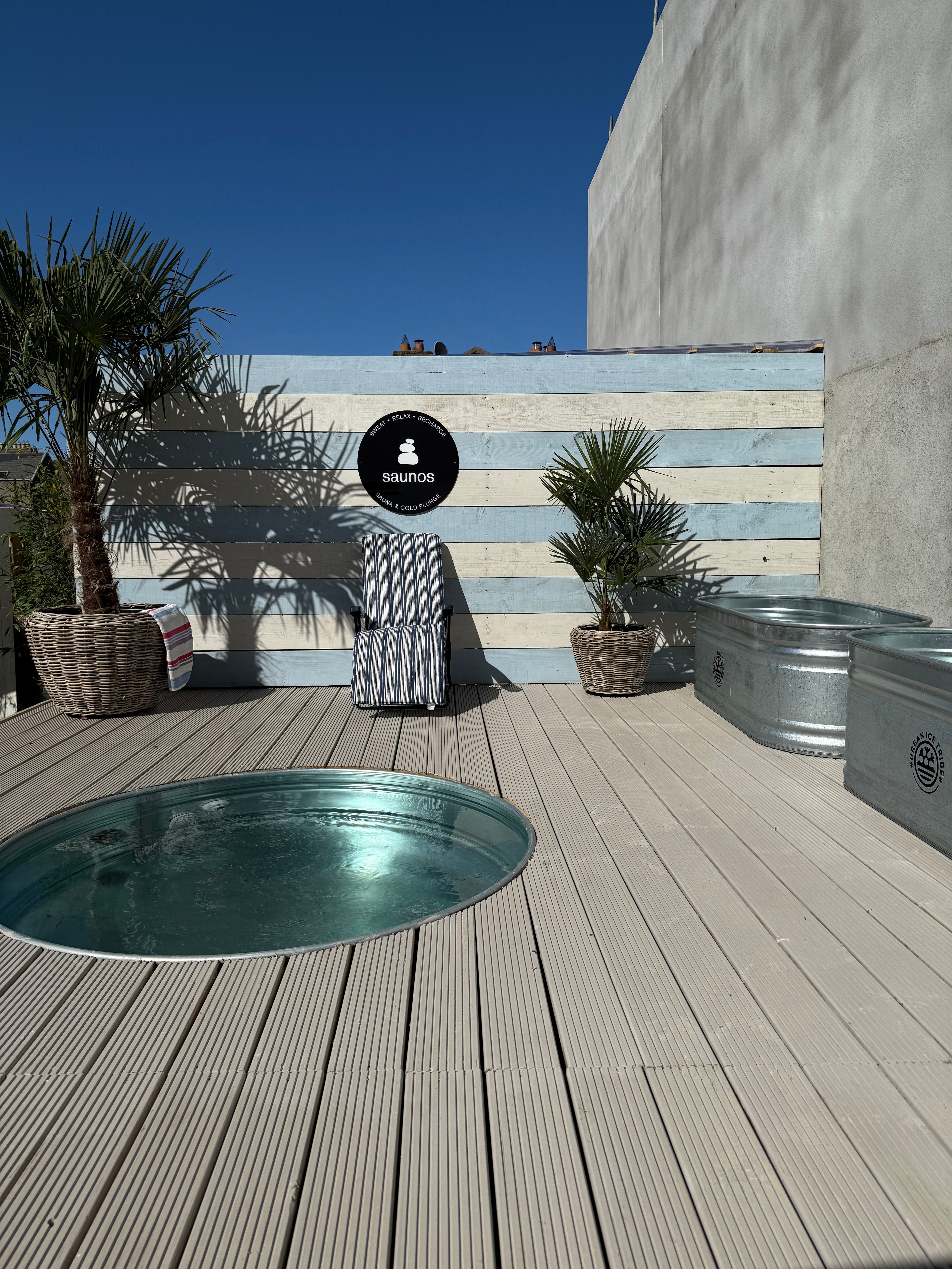 A calm, restorative sauna setting.